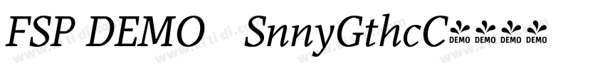FSP DEMO   SnnyGthcC字体转换